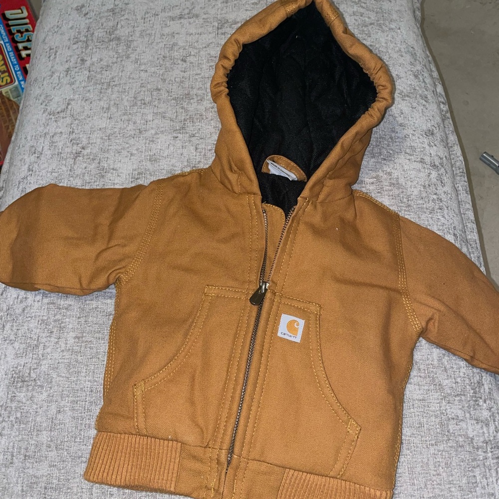 Carhartt Kids Tan Hooded Sweatshirt